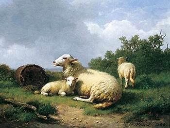 unknow artist Sheep 067 china oil painting image